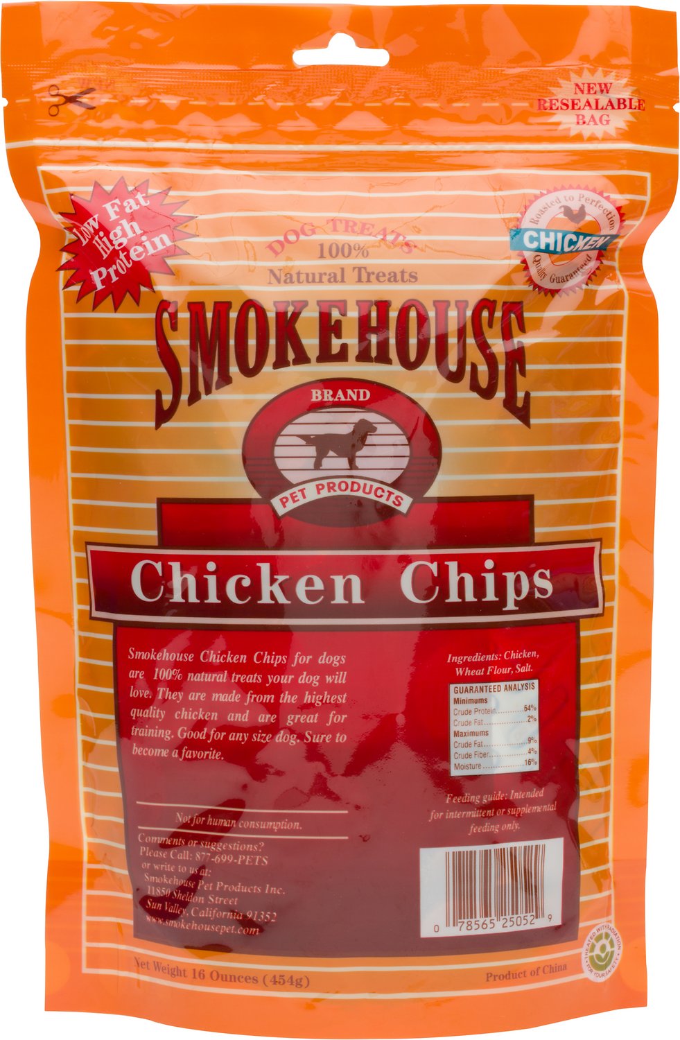 Smokehouse Chicken Chips Dogs Treats, Small, 16 Ounce, 6 Pack - 