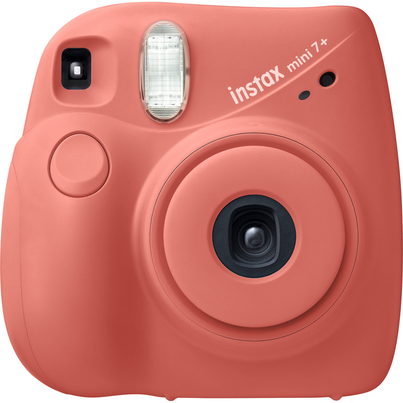 Fujifilm INSTAX Mini 7+ Instant Film Camera (Coral)  