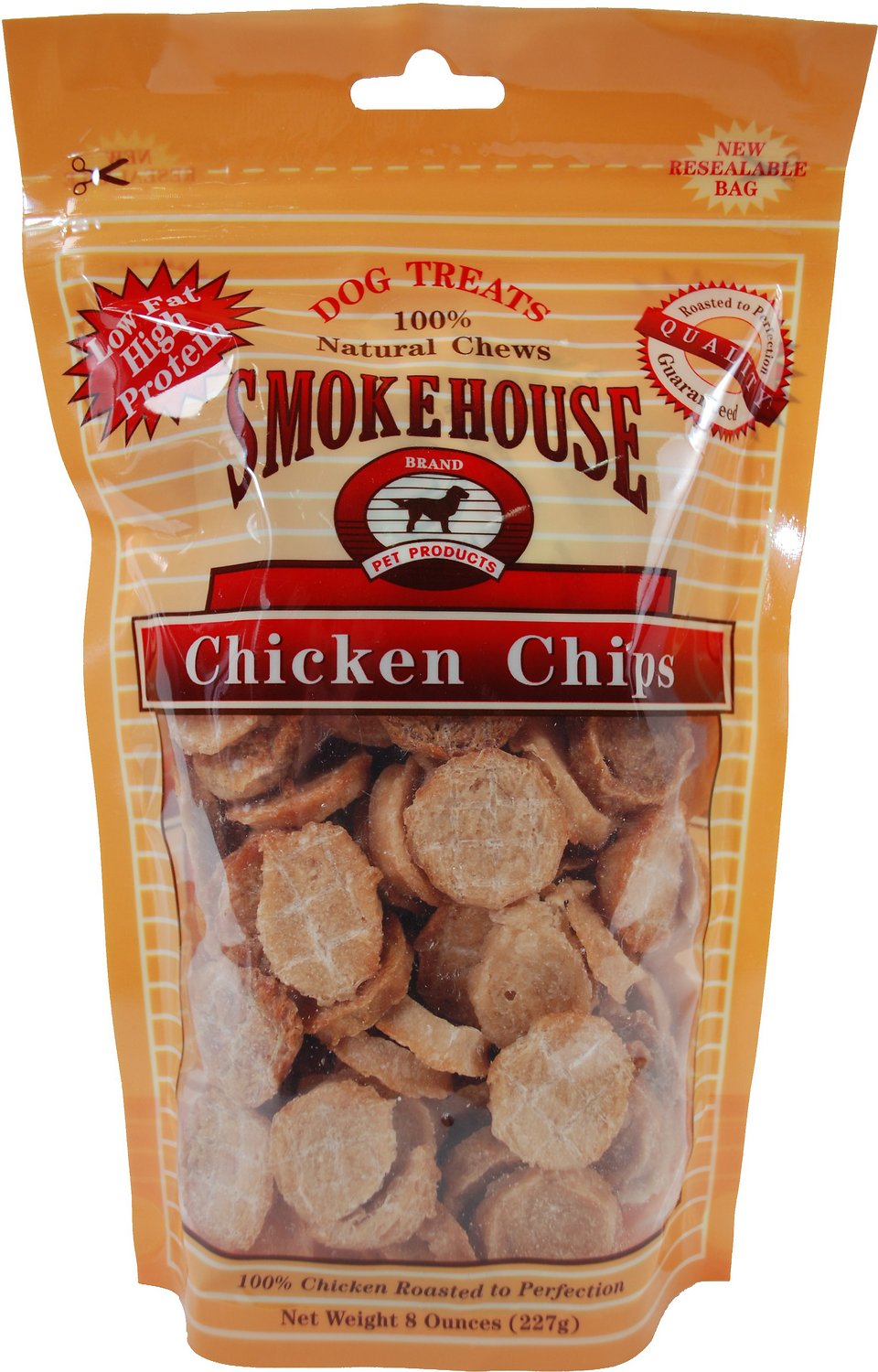 Smokehouse Chicken Chips Dog Treats, 8 Ounce, 2 Pack - 